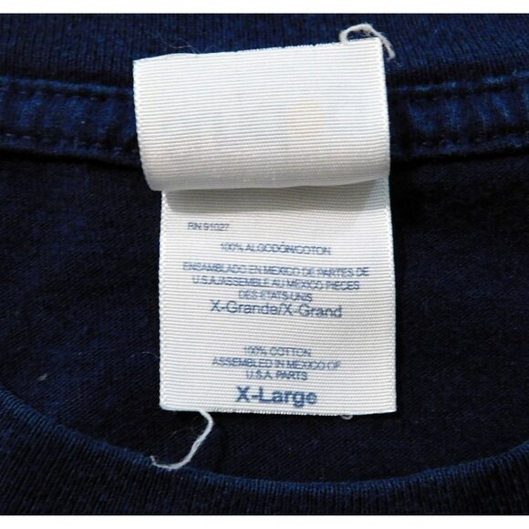 Hawaiian Palms Tee Shirt Men’s XL Navy Blue 100% Cotton Casual by Sundog - Picture 8 of 8